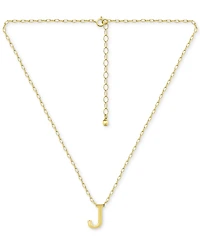Giani Bernini Initial J Pendant Necklace in 18k Gold-Plated Sterling Silver, 16" + 2" extender, Created for Macy's