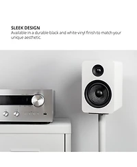 Kanto YUP6 Passive Bookshelf Speakers with 1" Silk Dome Tweeter and 5.25" Kevlar Woofer - Pair