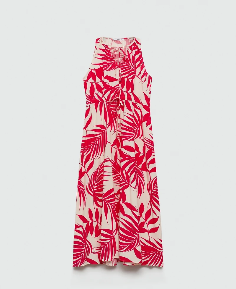 Mango Women's Bow Printed Dress