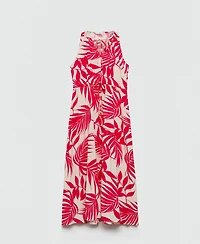 Mango Women's Bow Printed Dress