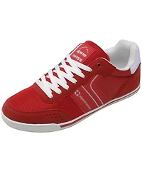 Alpine Swiss Men's Liam Fashion Sneakers Suede Trim Low Top Lace Up Tennis Shoes