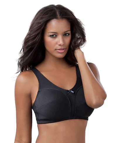 Comfort Choice Women's Cotton Back-Close Wireless Bra