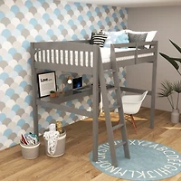 Streamdale Everest Twin Loft Bed with Desk and Storage