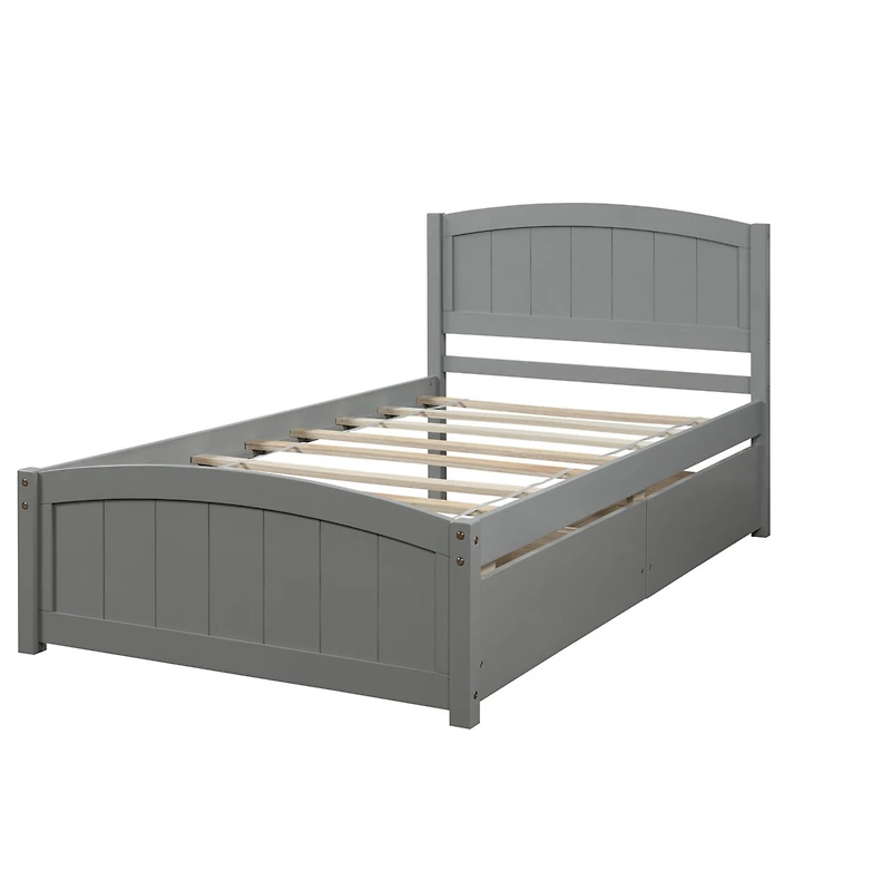 Streamdale Twin Platform Bed With Two Drawers