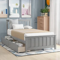 Streamdale Twin Size Platform Bed With Two Drawers