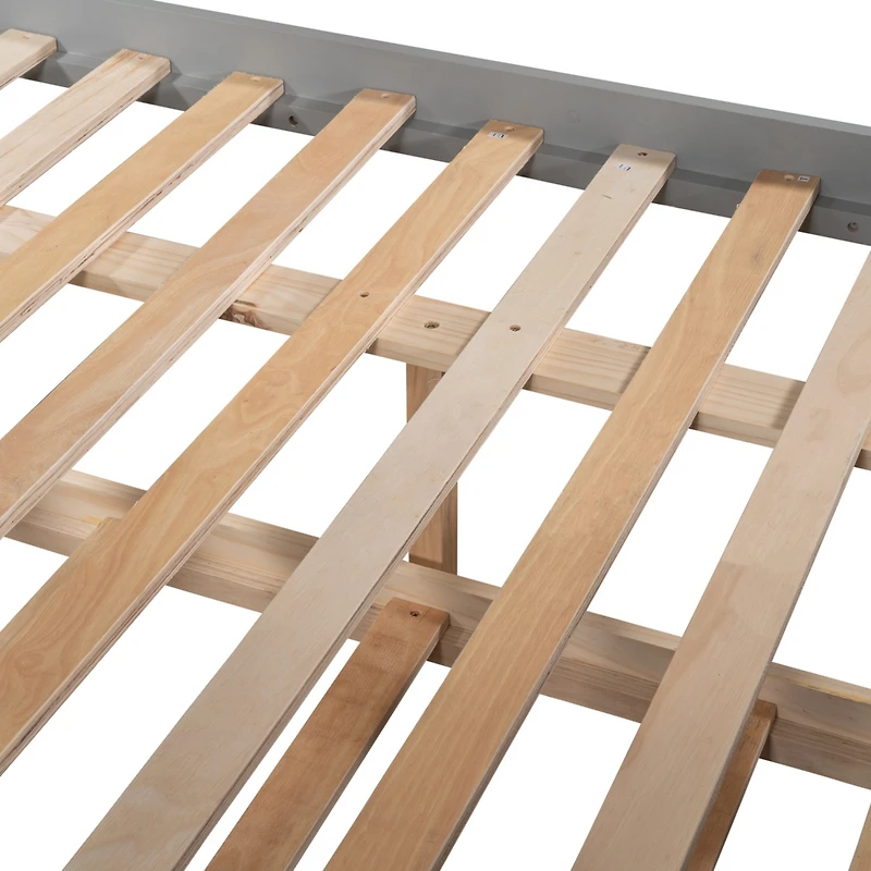 Streamdale Full Over Bunk Bed With Twin Trundle, Walnut
