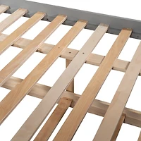 Streamdale Full Over Bunk Bed With Twin Trundle, Walnut