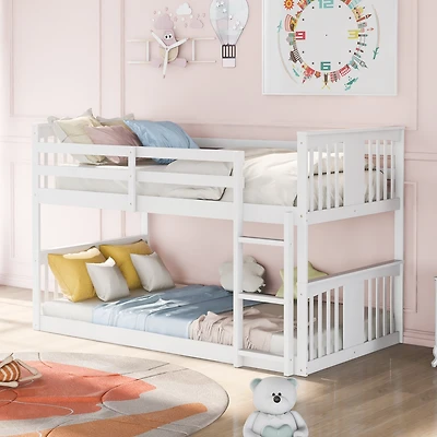 Streamdale Twin Over Twin Bunk Bed With Ladder