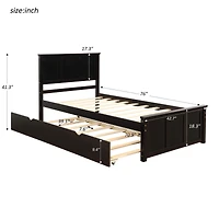 Streamdale Platform Bed With Twin Trundle, Frame