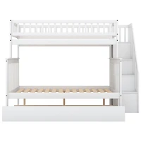 Streamdale Twin Over Full Bunk Bed With Trundle And Staircase