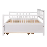 Streamdale Full Daybed Wood Bed With Twin Trundle