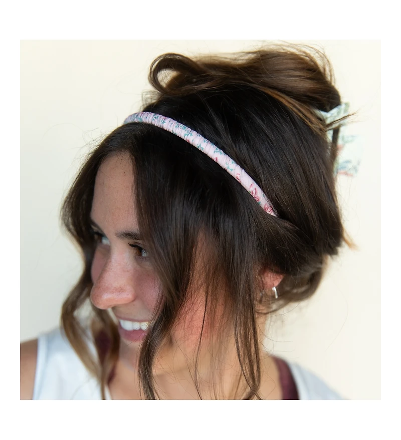 Women s Thin Floral Headband - Pink