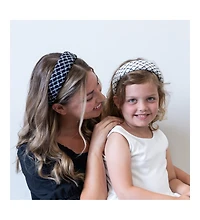 Padded Headband - Black Plaid
