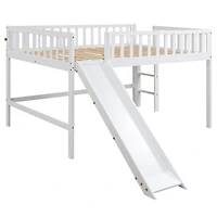 Streamdale Full Low Loft Bed With Ladder And Slide