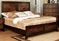 Streamdale Furniture Acacia Walnut Transitional Queen Bed