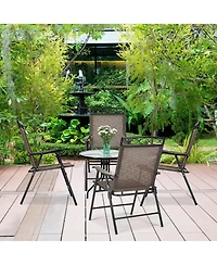 Slickblue Set of 4 Patio Folding Chairs