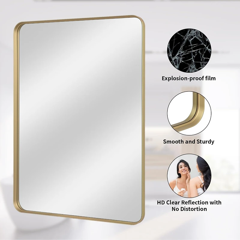 Homlux Rectangular Wall Mounted Mirror