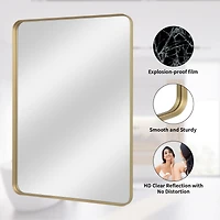Homlux Rectangular Wall Mounted Mirror