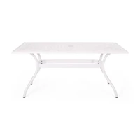 Streamdale Elegant Lattice Design Cast Aluminum Outdoor Dining Table
