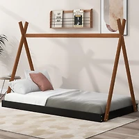 Streamdale Twin Size Tent Floor Bed With Triangle Structure