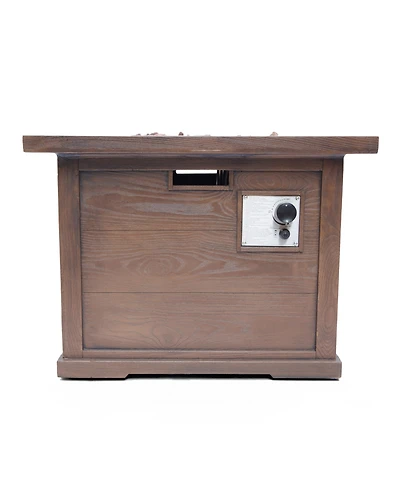 Streamdale Stunning Square Mgo Fire Pit Table for Outdoor Gatherings
