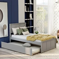Streamdale Platform Bed With Twin Trundle, Frame