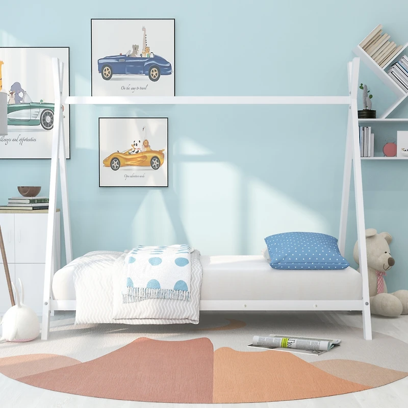 Streamdale Metal Twin Tent House Bed Frame