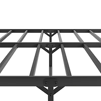 Streamdale Furniture Metal Platform Bed Frame With Headboard, Sturdy Metal Frame, No Box Spring Needed(King)