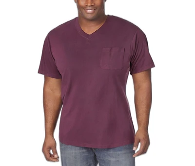 Boulder Creek Big & Tall by KingSize Heavyweight Pocket V-Neck Tee