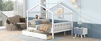 Streamdale Full Size Wooden House Bed With Drawers