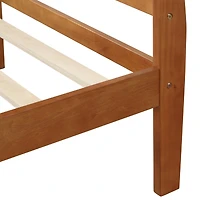 Streamdale Twin Platform Wood Sleigh Bed Frame with Headboard