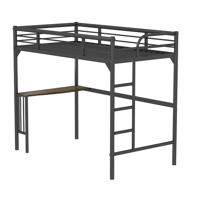 Streamdale Twin Loft Bed with Desk and Storage