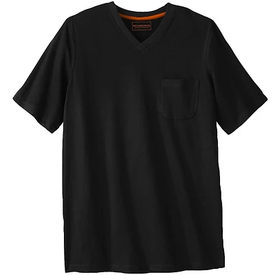 Boulder Creek Big & Tall by KingSize Heavyweight Pocket V-Neck Tee