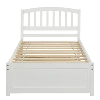 Streamdale Twin Platform Bed Wood Frame With Trundle