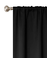 Superior Solid Classic Modern Wrinkle Resistant Room Darkening -Piece Curtain Set with Rod Pocket