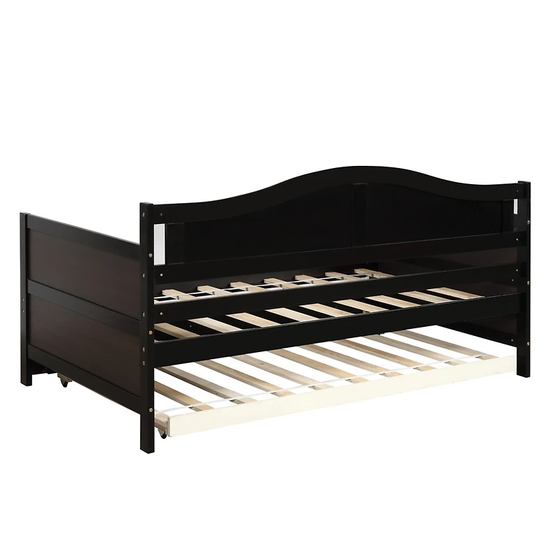 Streamdale Twin Wooden Daybed With Trundle Bed, Sofa Bed For Bedroom Living Room