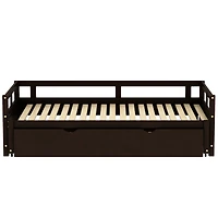Streamdale Extending Daybed With Trundle, Wooden Trundle Twin