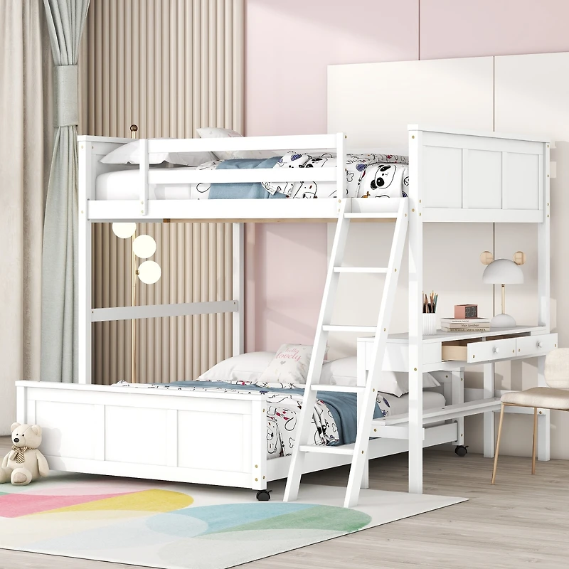 Streamdale Full Over Bunk Bed With Desk