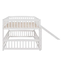 Streamdale Full Over Bunk Bed with Slide and Safety Features