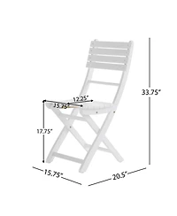 Streamdale Acacia Wood Folding Dining Chairs for Backyard Hosting