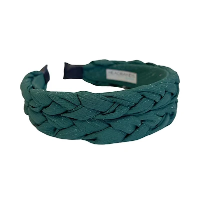 Women s Blushing Braid Headband - Dark Green