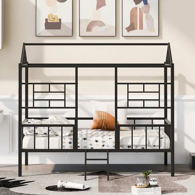 Streamdale Twin Metal Bed Frame with Slat Support