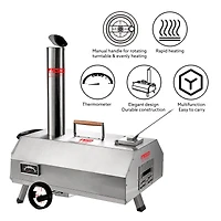 Streamdale Portable Wood Fired Pizza Oven for Outdoor Cooking