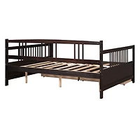 Streamdale Full Daybed Wood Bed With Two Drawers