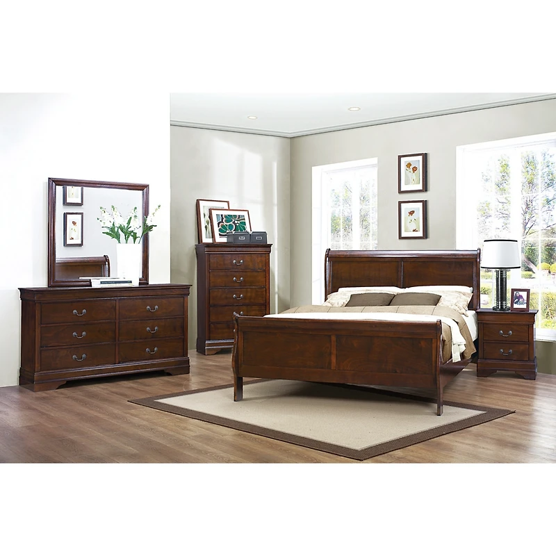 Streamdale Classic Cherry Sleigh Bed