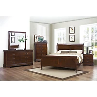 Streamdale Classic Cherry Sleigh Bed