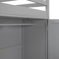 Streamdale Full Size Loft Bed With Drawers, Desk, And Wardrobe