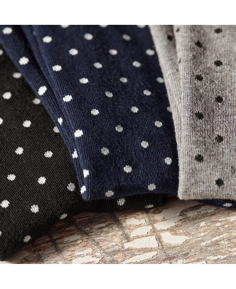 Polo Ralph Lauren Men's 3-Pk. Classic Dot Dress Socks