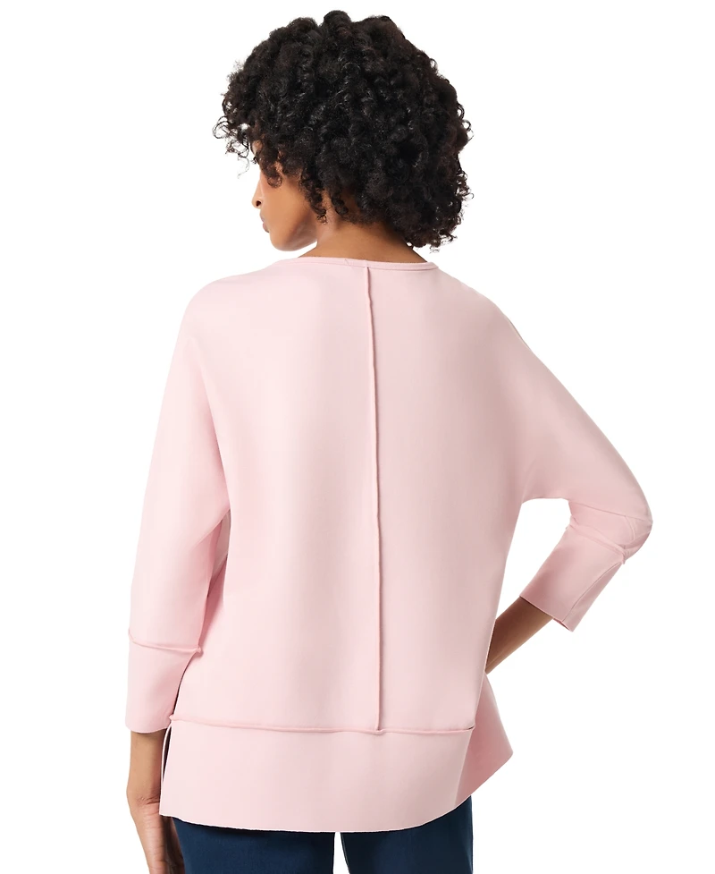 Jones New York Women's Serenity Knit 3/4 Sleeve Tunic Top