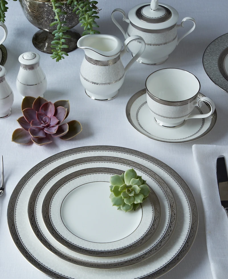 Noritake Odessa Platinum Sugar Creamer Set